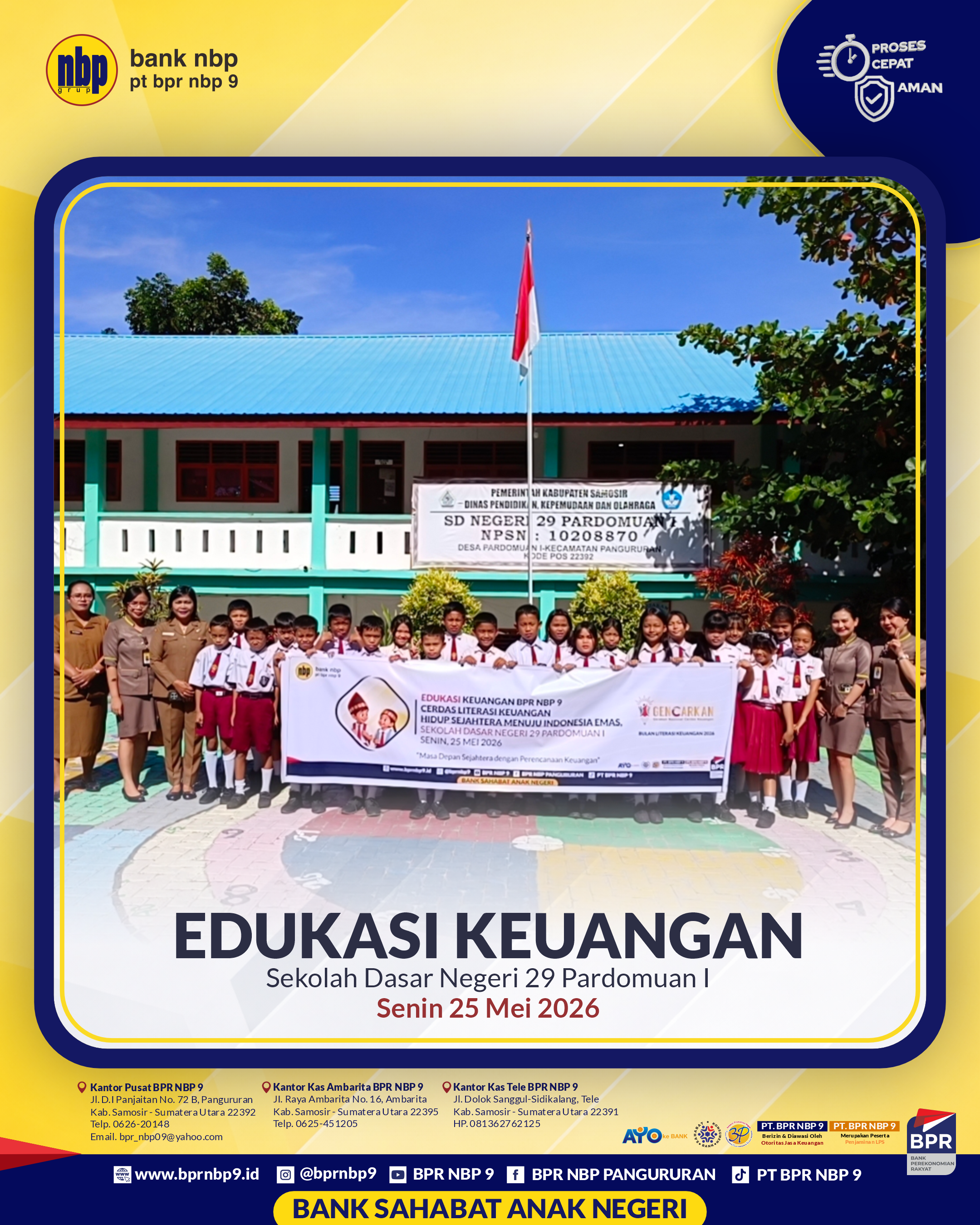 EDUKASI KEUANGAN SDN 29 PARDOMUAN I
