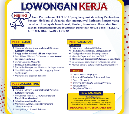 LOWONGAN PEKERJAAN