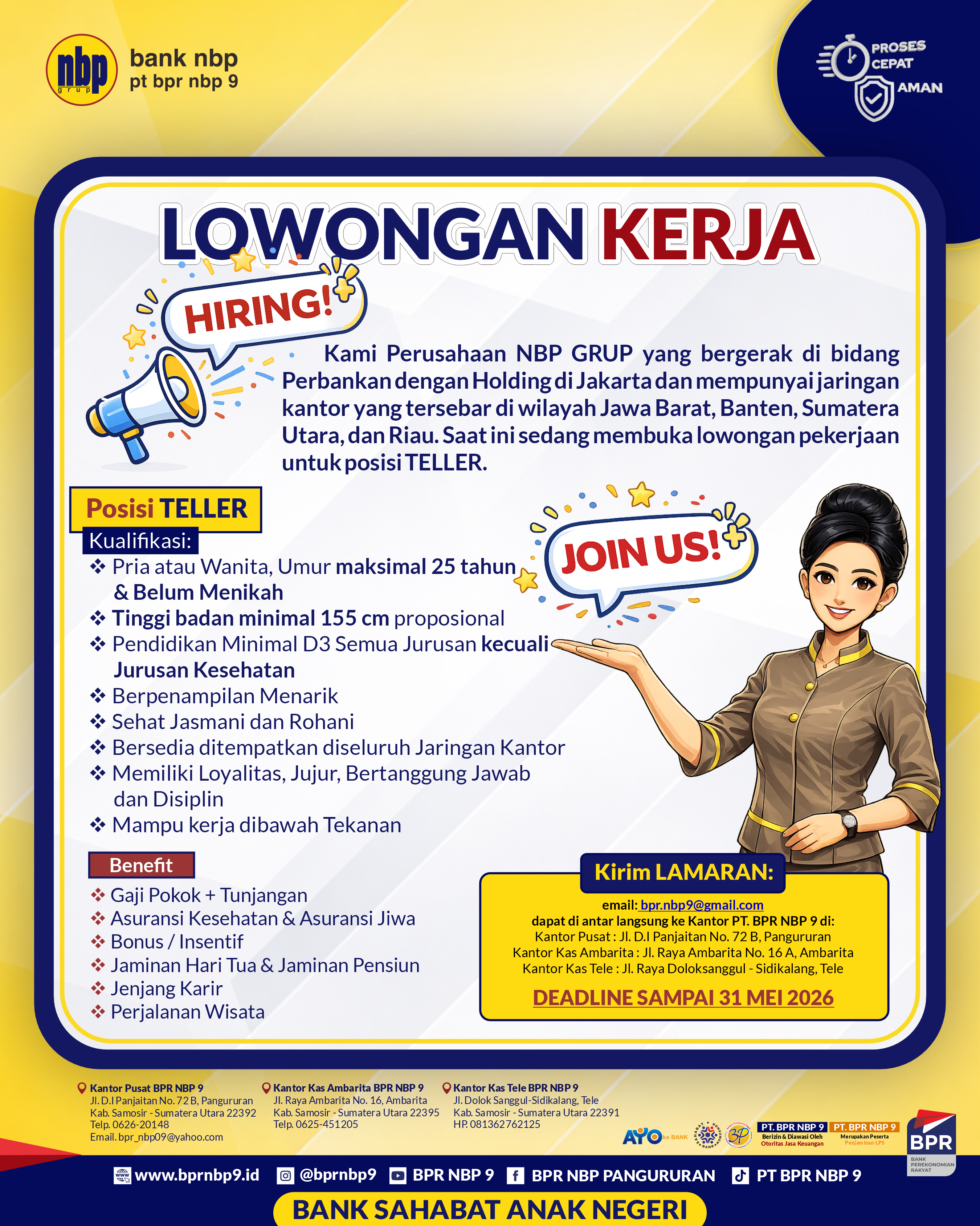 LOWONGAN PERKERJAAN MEI 2026