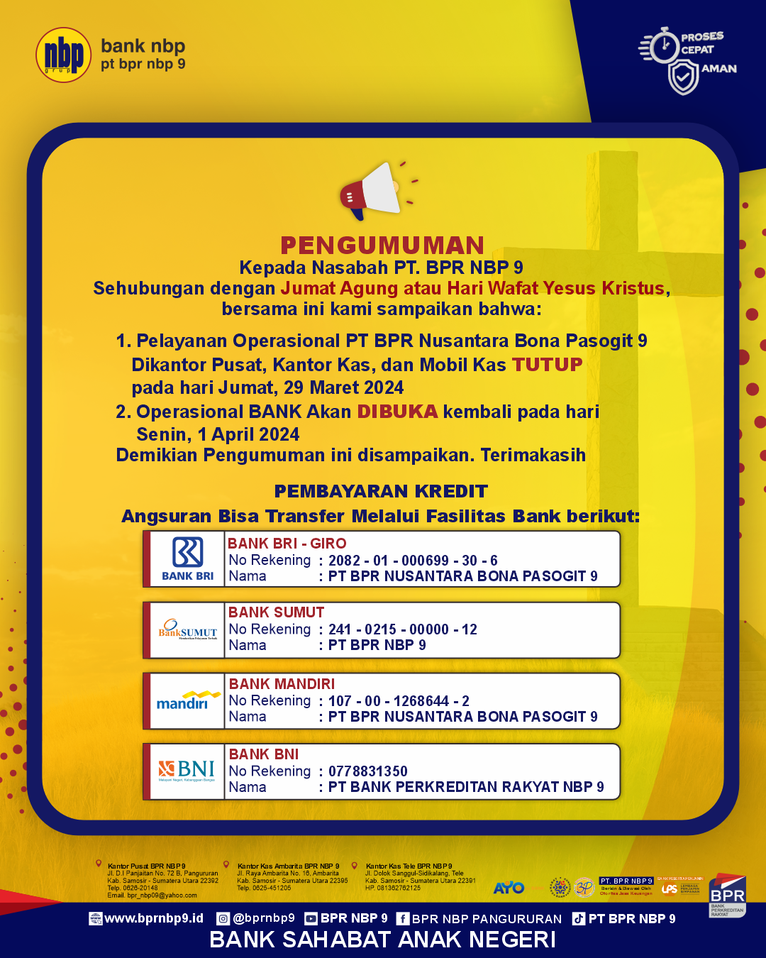 PENGUMUMAN PENGUMUMAN