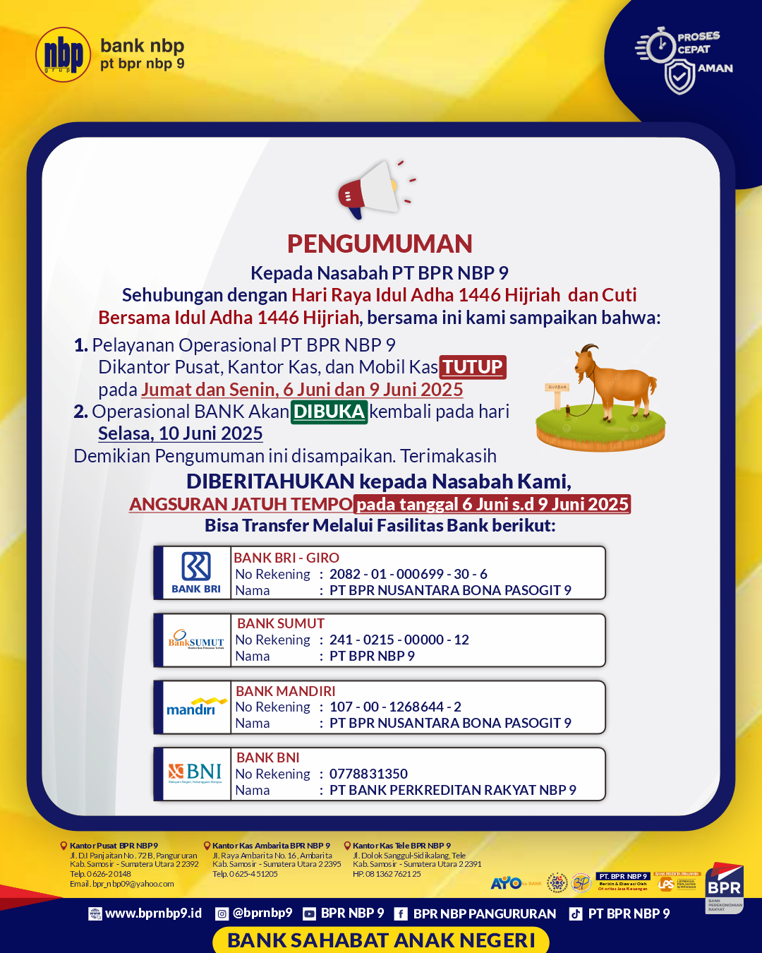 PENGUMUMAN PENGUMUMAN