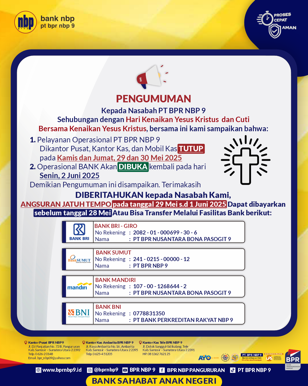 PENGUMUMAN PENGUMUMAN